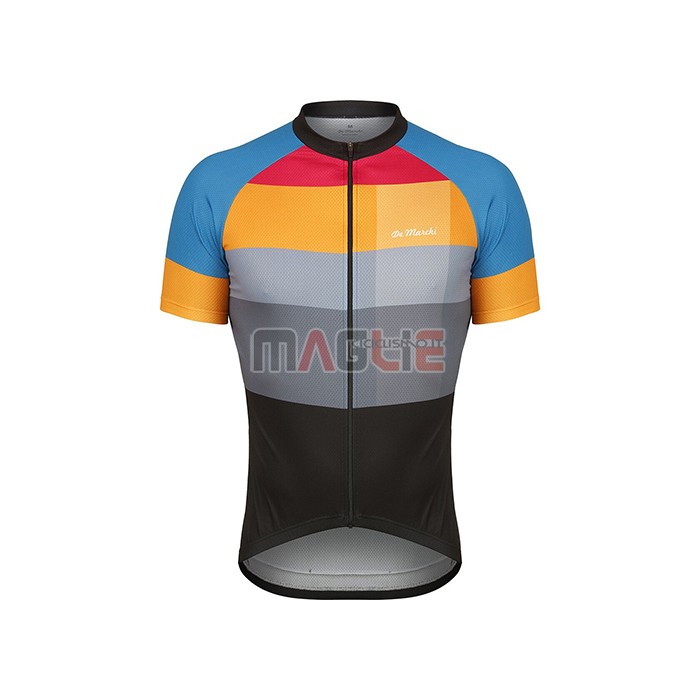 Maglia De Marchi Manica Corta 2021 Giallo Blu Grigio